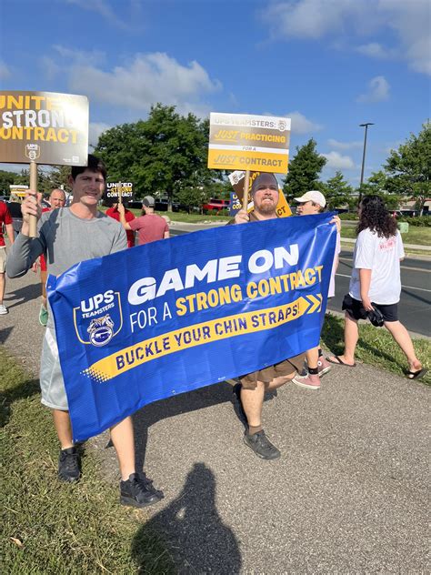 Teamsters Local 120 on Twitter: "UPS workers held "practice picketing ...