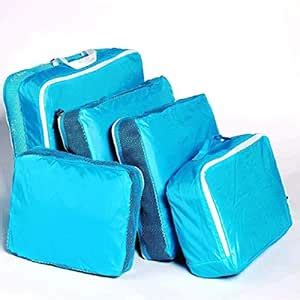 Biaba Collection 6 piece Laundry storage bag for Home or Travel (Blue ...