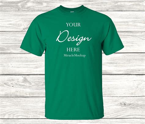 Kelly Green T Shirt Template