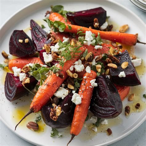 Roasted Beet and Carrot Salad with Creamy Burrata