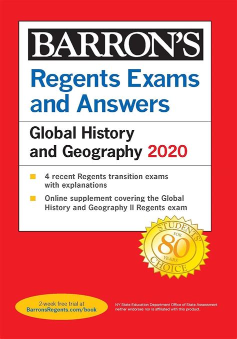Regents Exams and Answers: Global History and Geography 2020 (Barron's ...