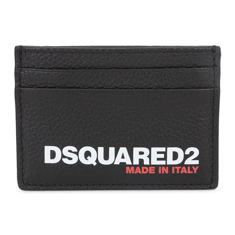 Buy Dsquared2 Men Black Cardholder With White Branding for Men Online ...