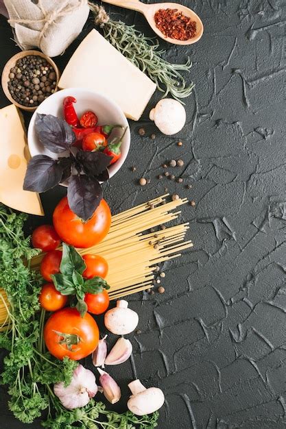 Frisches Gemüse und Pasta | Kostenlose Foto