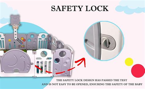 Buy Metreno 16 Panel Playard Playpen Baby Kids Play Yard with Mat and ...