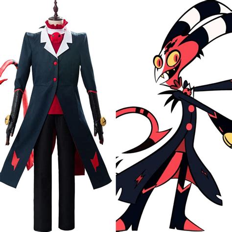 Buy Blitzo Uniform Hazbin Hotel Cosplay Helluva Boss Costume Full Suit ...