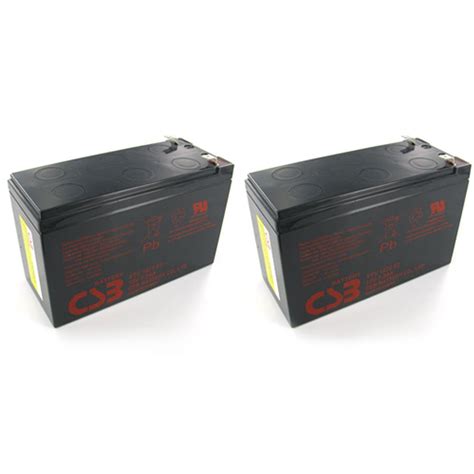 Pair of CSB GP1272 F2 12 Volt 7.2 Ah OEM Sealed Lead Acid Battery ...
