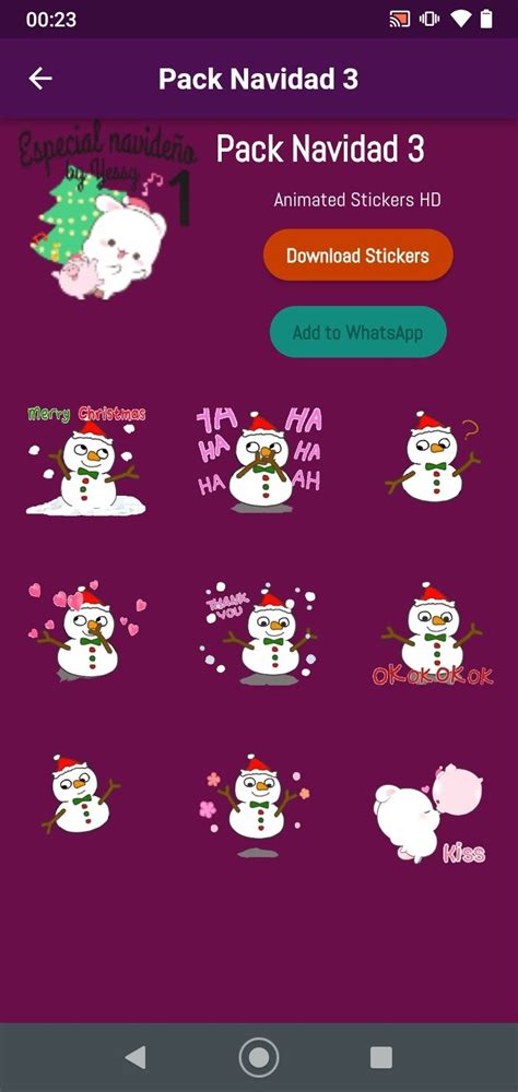 Descargar Stickers Animados de Navidad 1.6 APK Gratis para Android