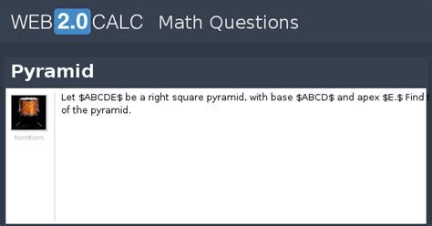 View question - Pyramid