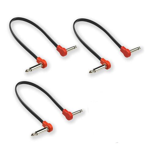 M MAKA Flat Low Profile Guitar Patch Cable 12 inch 1 foot for Effects ...