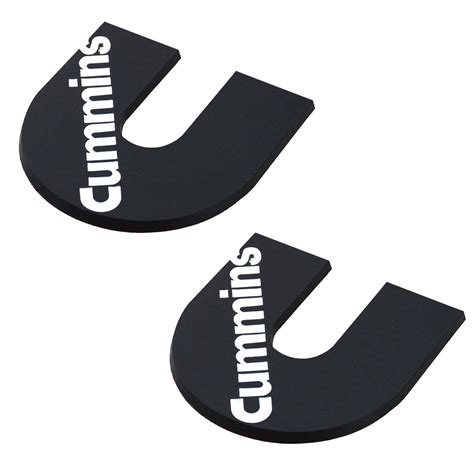 Buy 2 Pack Cummins logo 3D badge Emblems Door Tailgate Nameplate Letter ...