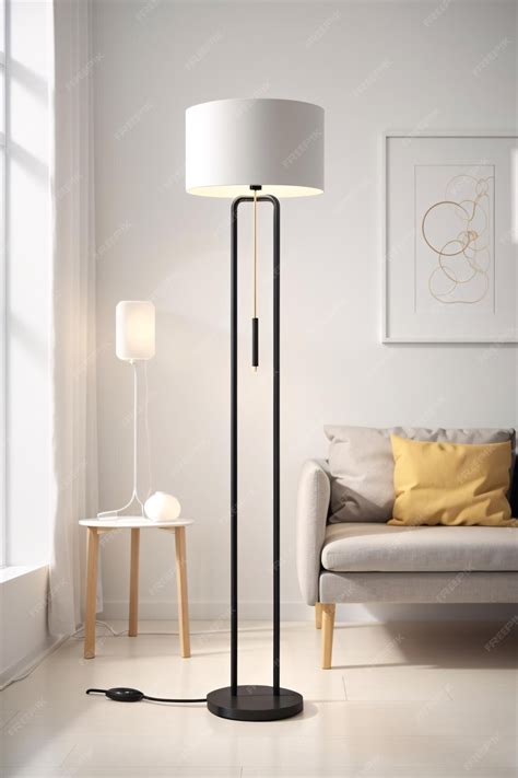 Premium AI Image | Modern Minimalist Floor Lamp