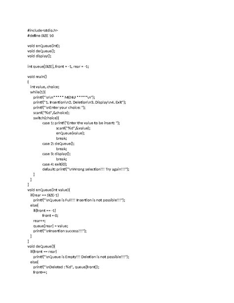 Image result for Queue to 2D Array C++