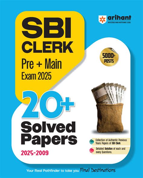 Best SBI Clerk book 2025 Solved Papers for Pre Main Exam – arihantbooks
