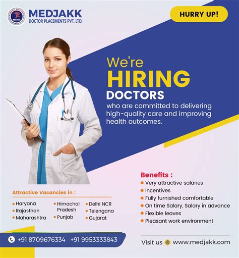 Golden opportunities for doctors | Medical jobs, Hospital jobs, Graphic design tutorials learning