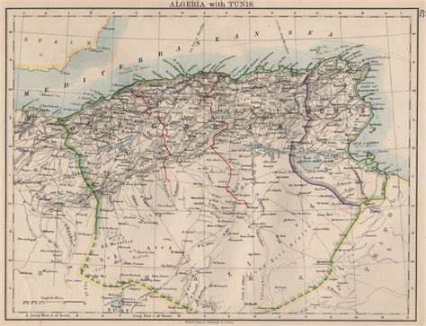 Algeria Tunisia Map