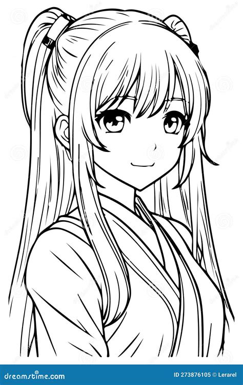 Anime Girl Long Hair Drawing at Ryan Mcgovern blog