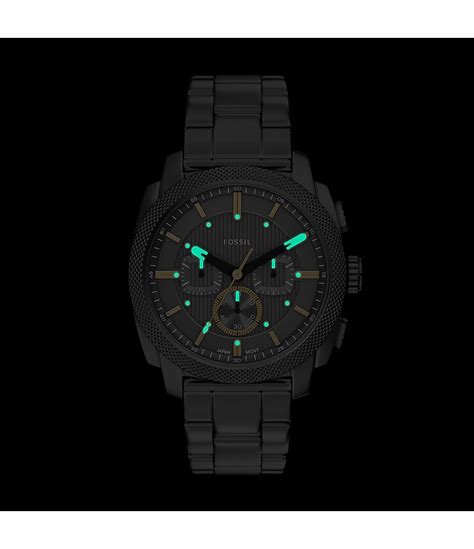 Buy Fossil Machine Chronograph Smoke Stainless Steel Watch FS6160 at Rs ...