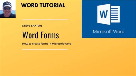 Image result for Microsoft Word Forms Tutorial