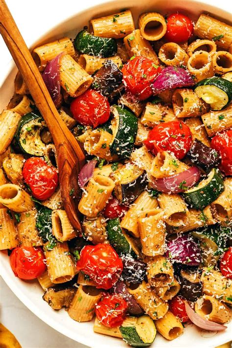 Roasted Vegetable Pasta | Recipe in 2025 | Veggie pasta recipes ...