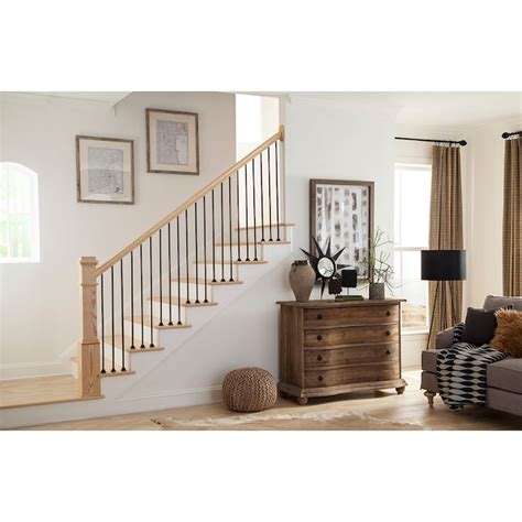 Crown Heritage 44-in x 0.4724-in Satin black Aluminum Pin top Universal ...