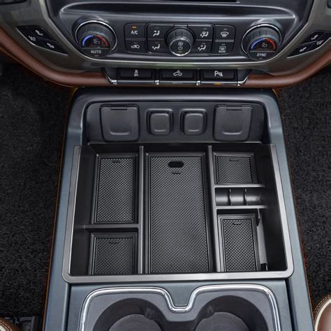 EDBETOS Center Console Organizer Tray Compatible with 2014-2018 Chevy Silverado/GMC Sierra 1500 ...