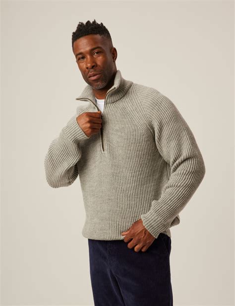 Men’s Ribbed Jumpers & Knitwear at M&S