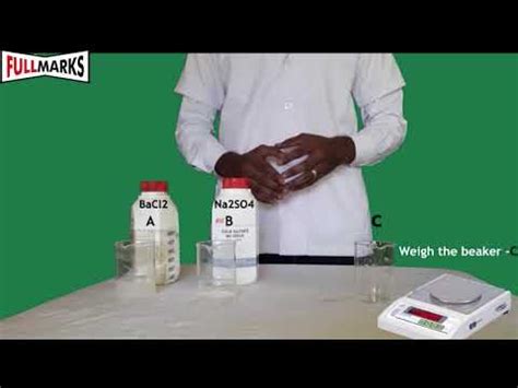 Lab Manual- Experiment No. 14 (Law of Conservation of Mass) Video ...