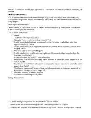 Image result for Gstr1 Return Filing