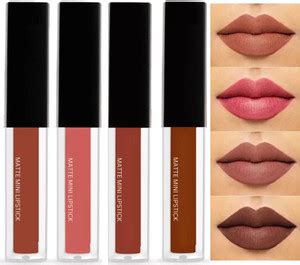 SHEFFO Non Transfer Sensational Liquid Lipsticks Combo set 4 - Price in ...