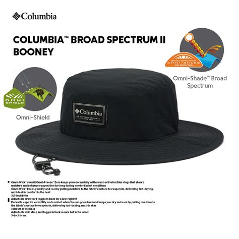Columbia Unisex Black Columbia Broad Spectrum II Booney (Sun Protectio