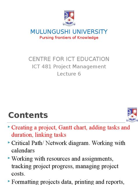 Microsoft Project Tutorial | PDF | Menu | Computer Network