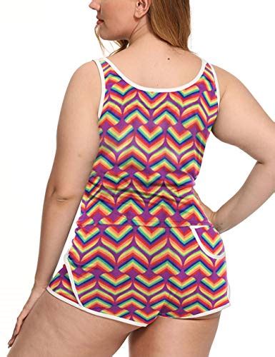 Buy XAKALAKA Women Plus Size Cami Shorts Set Tank and Shorts Pajamas ...