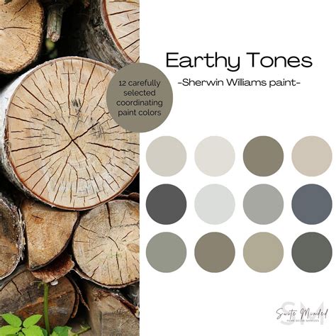 Earthy Tones Neutral Color Palette Sherwin Williams Paint Neutral Paint Gossamer Veil Peppercorn ...