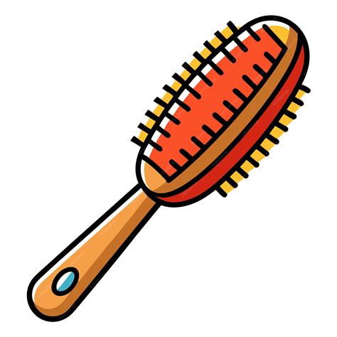 Hairbrush clipart vector art and illustration | Premium AI-generated vector