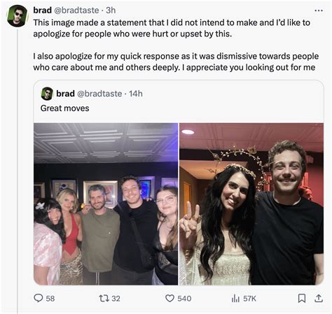 YouTuber Brad Taste in Music apologizing for posting pic with Ethan ...