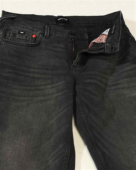 Men's Mid-Rise Flared Black Faded Jeans