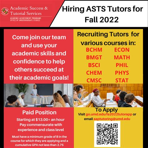 Academic Success and Tutorial Services (ASTS) tutors for Fall 2022 ...