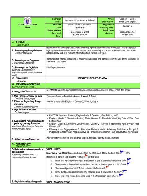 Image result for Cot Lesson Plan in Multi Grade 12
