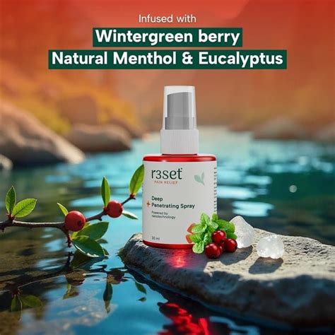 Reset Deep Penetrating spray|Pain Relief Spray|wintergreen