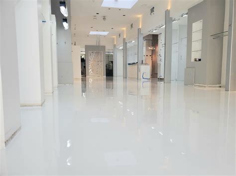 White Epoxy Flooring - Flooring Site