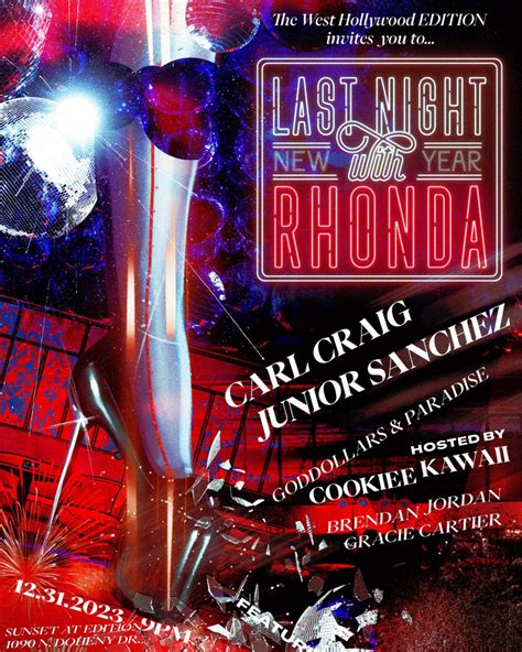 Last Night with Rhonda at Sunset at EDITION, Los Angeles