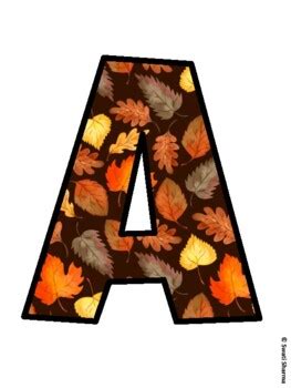 Fall, Autumn Bulletin Board Letters, Fall Hallway Display school ...