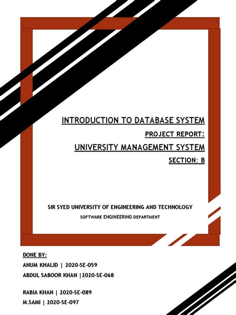 Image result for Project Database Sample