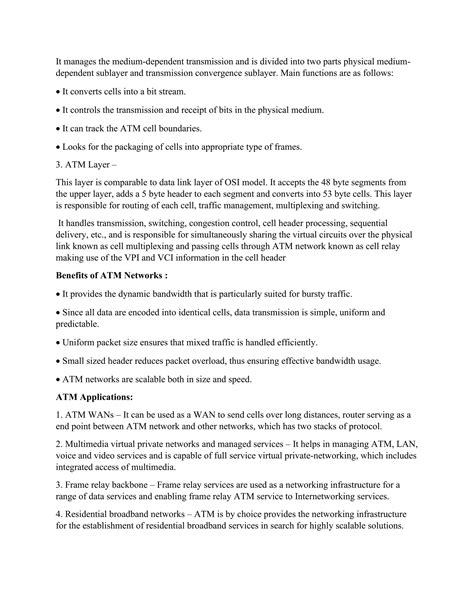 Asynchronous Transfer Mode (ATM) | PDF | Computer Networking | Computing