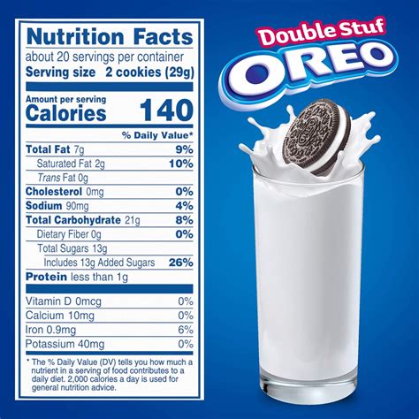 Oreo Chocolate Sandwich Cookies Nutrition Facts at Erin Mackenzie blog