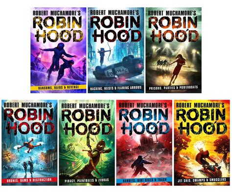 Robin Hood Series 7 Books Collection Set (Piracy Paintballs & Zebras ...