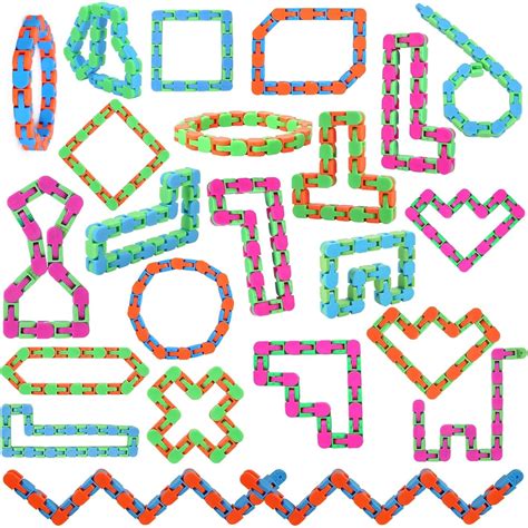 24 Pack Wacky Tracks Fidget Toys Sensory Toys Gifts for Kids Classroom ...