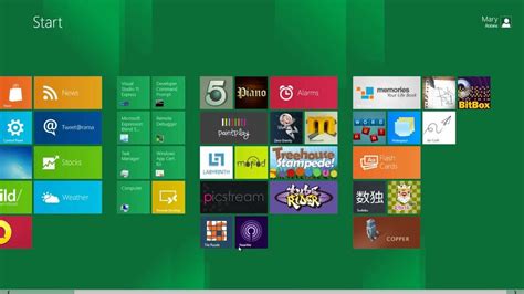 Image result for Windows 8 Preview Start Menu