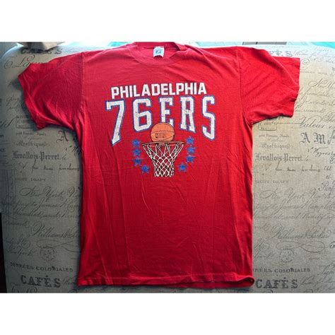 Logo 7 Vintage 1990s Logo 7 Philadelphia 76ers NBA T-Shirt | Grailed