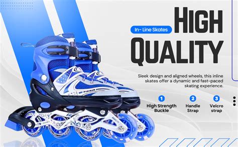 PRO365 Unisexadult Inline Skates Anti Wobble All Ages Adjustable Length ...